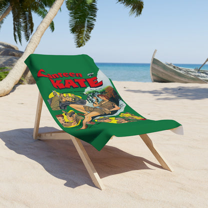 Canteen Kate #1 Beach Towel Green