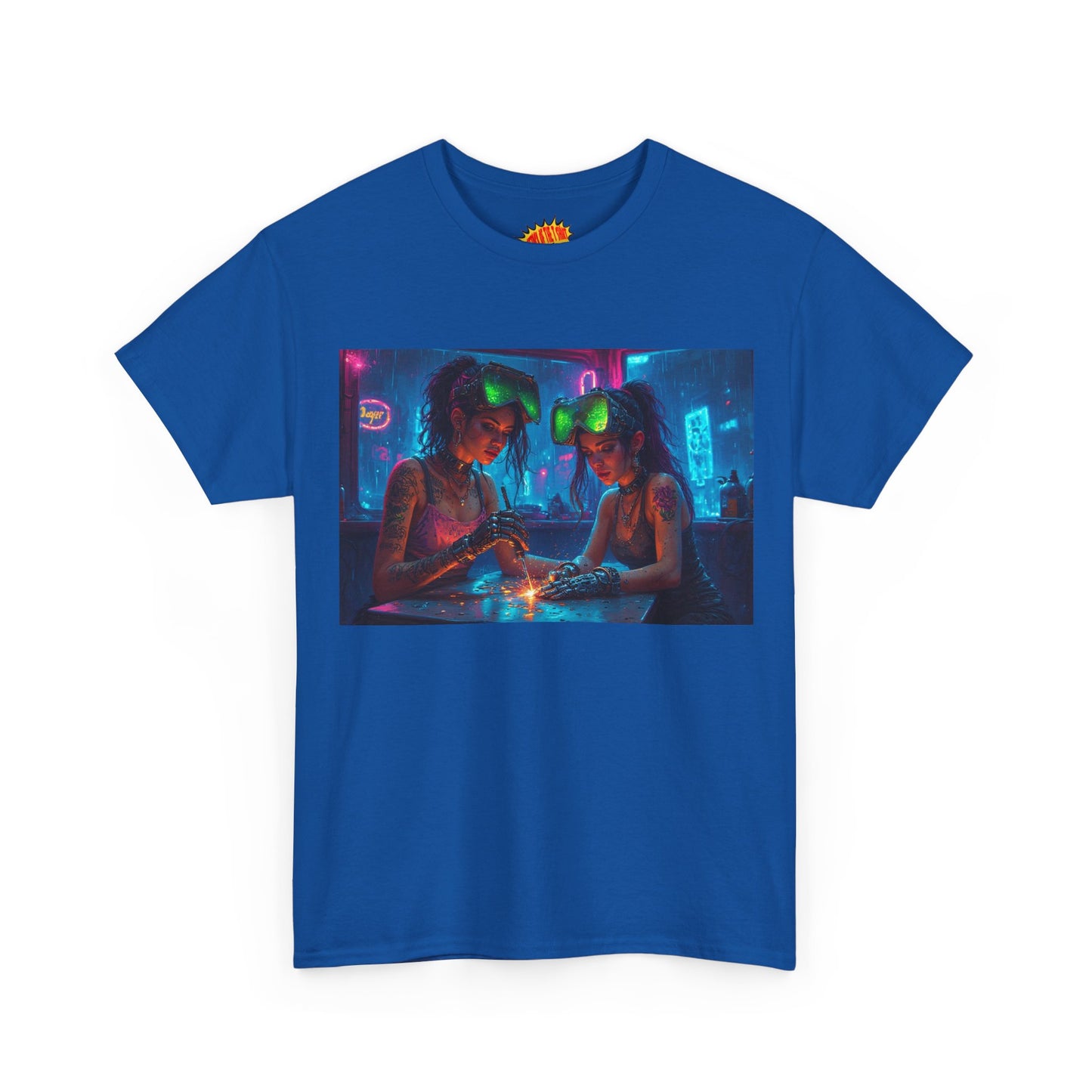 Cyberpunk Robot Fingers Manicure Scene T-Shirt *Multiple Colors*