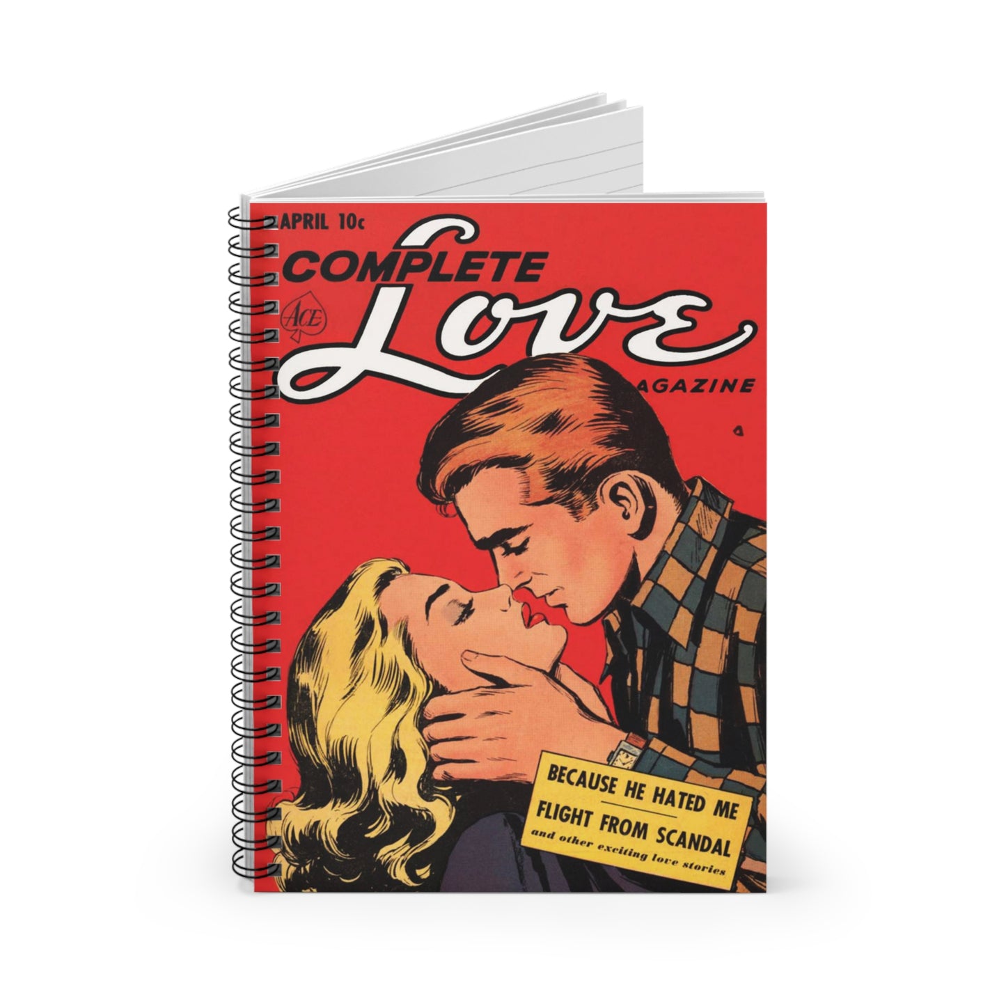 Complete Love April Comic Book Cover Notebook