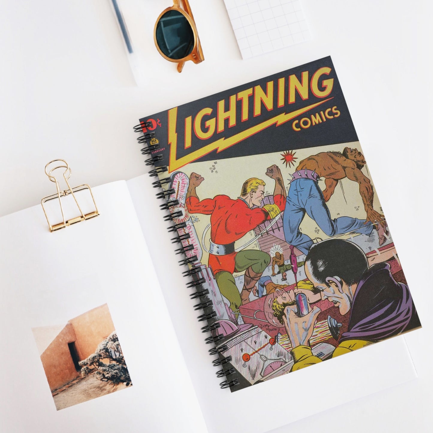 Lightning Comics February Spiral Notebook