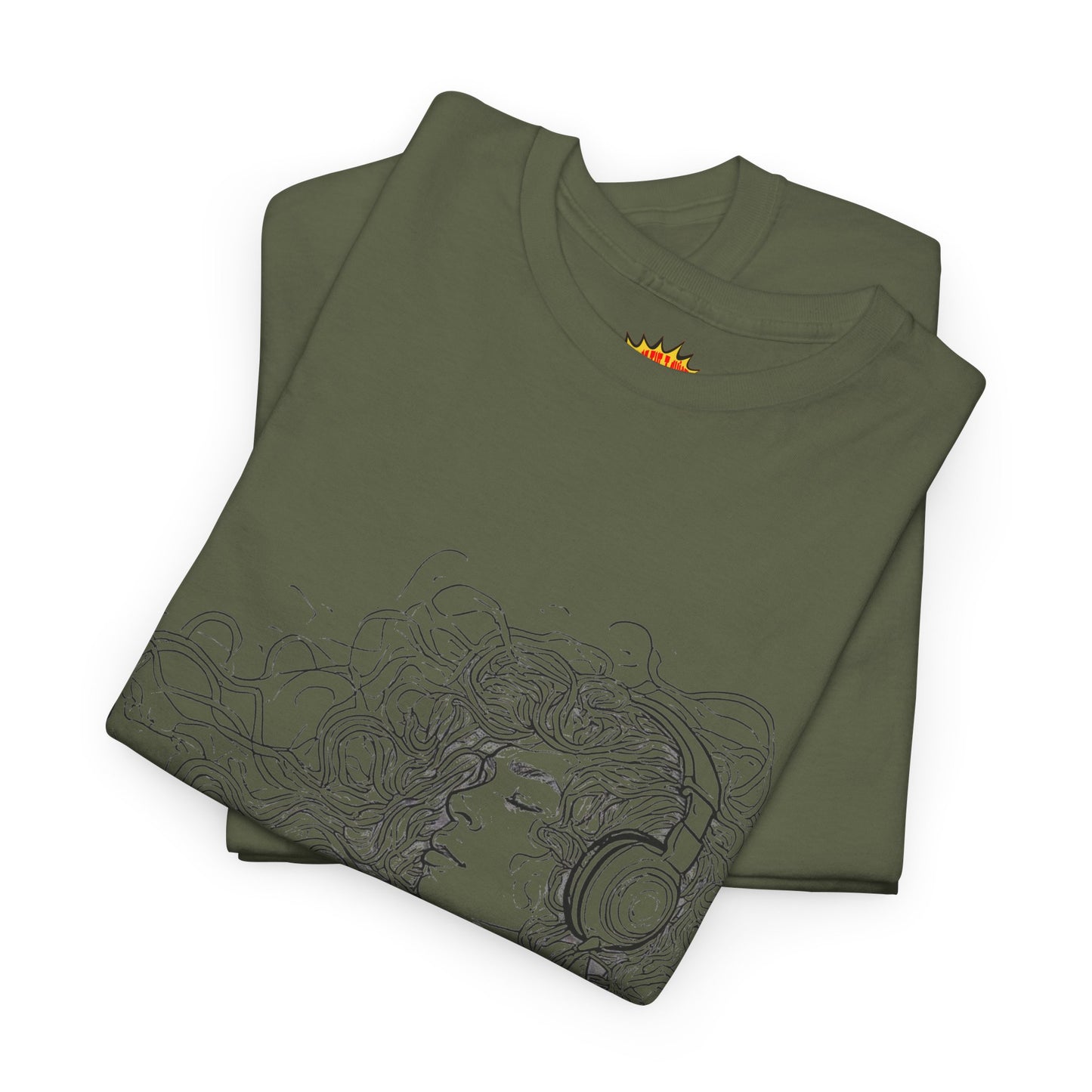 Line Drawing Portrait Graphic Musical Art Tee Shirt *Multiple Colors*