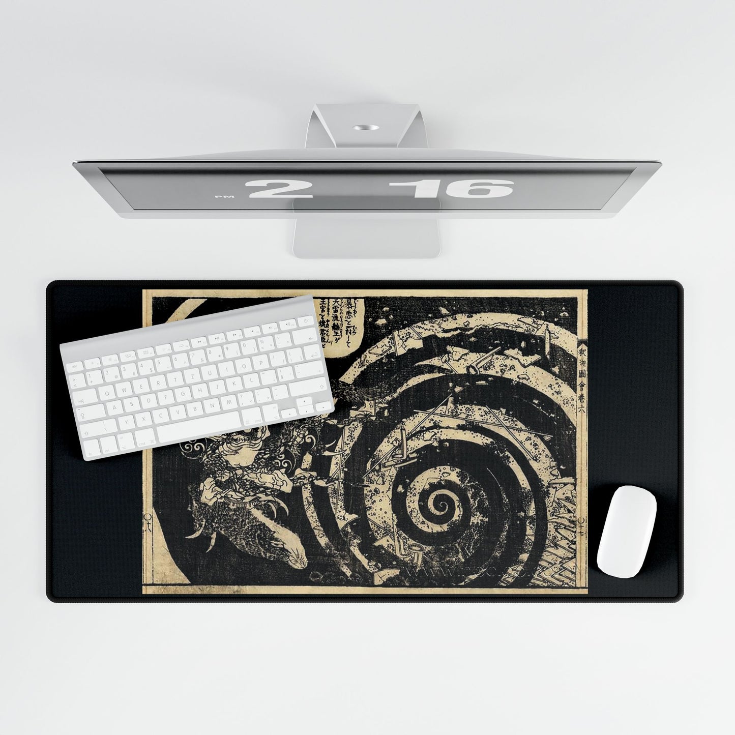 Destruction by Hokusai Desk Mat/Mousepad