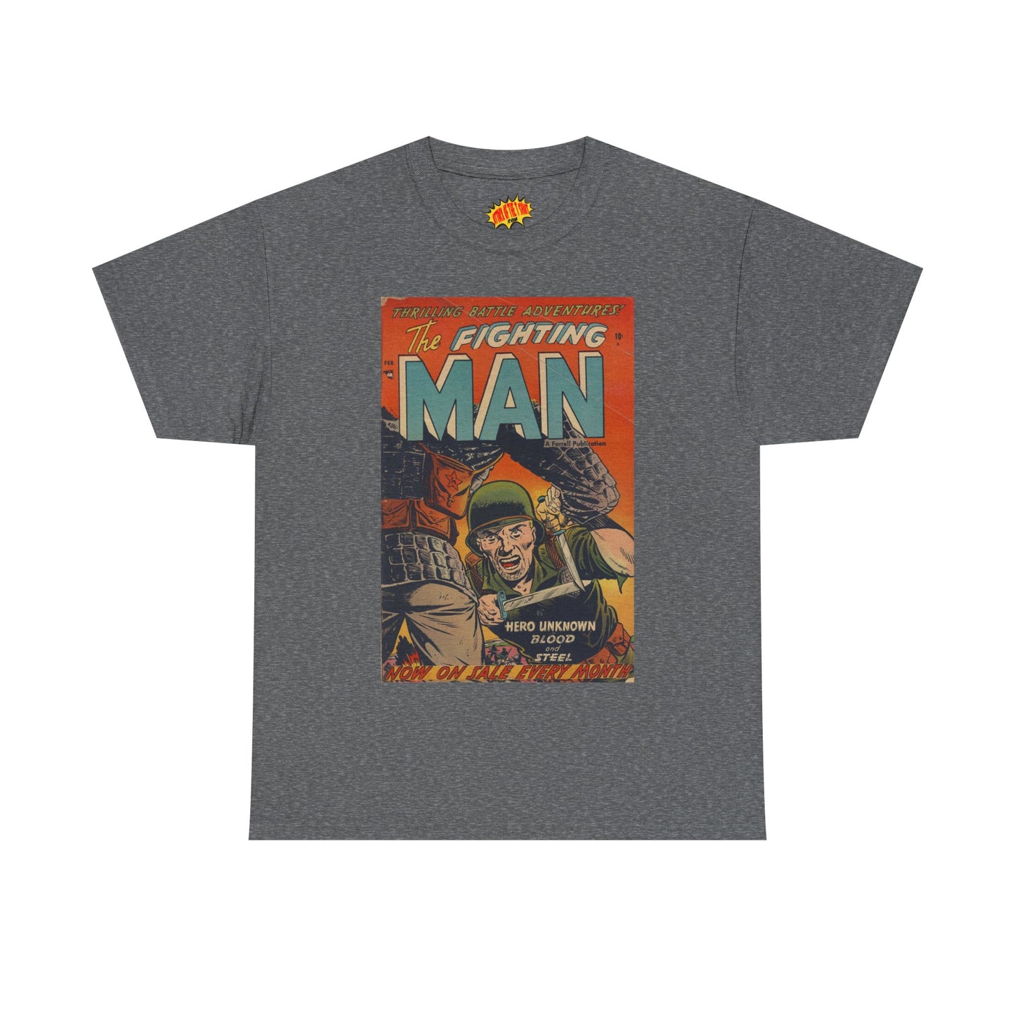 The Fighting Man February Comic Tee Shirt *Multiple Colors*