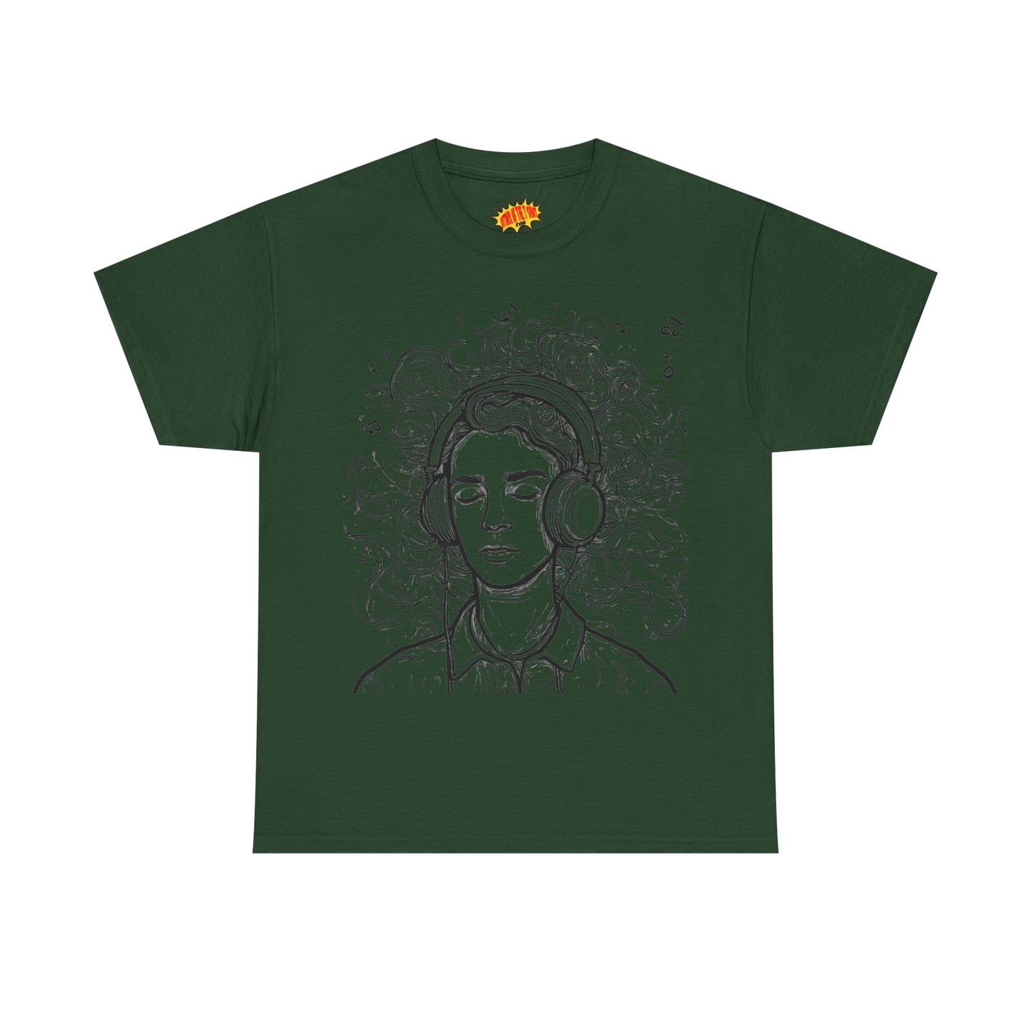 Line Drawing Portrait Graphic Music Art Tee Shirt *Multiple Colors*