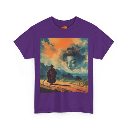 Travelling Samurai w/Cloud Geisha Woman T-Shirt