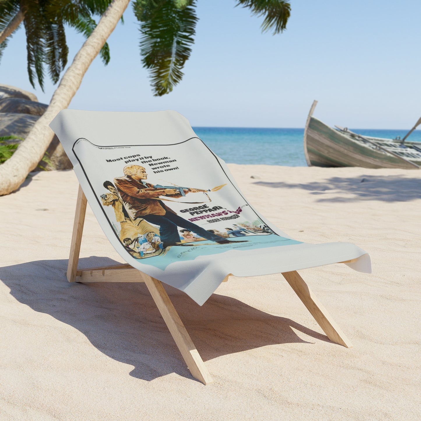 Newman's Law 1974 Vintage Movie Poster Retro Print Beach Towel 2 Sizes