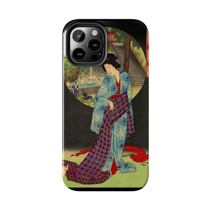 Oji Waterfall by Toyohara Chikanobu, 1890 iPhone Case *Many Sizes Available*