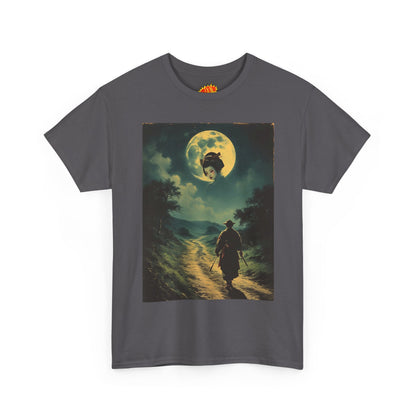 Travelling Samurai w/Moon Geisha Woman T-Shirt