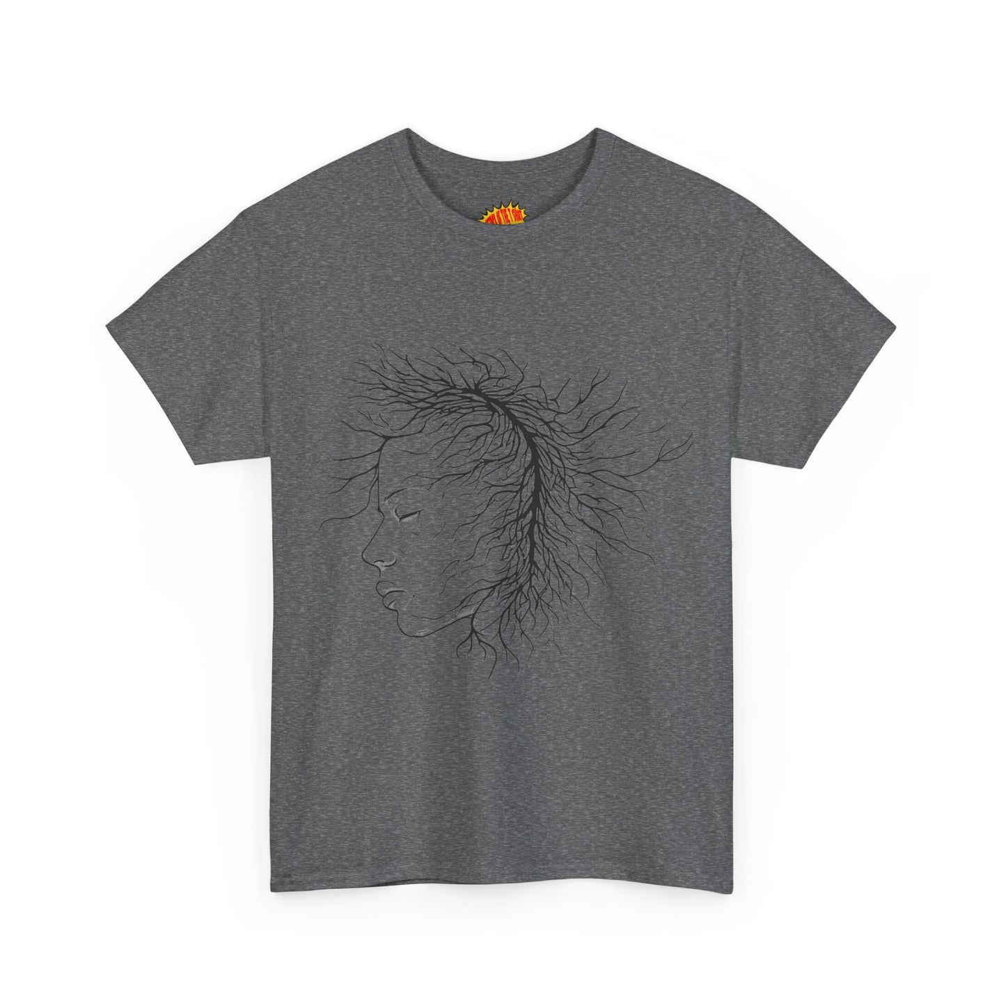 Capillary Face Line Drawing Graphic Art Tee Shirt *Multiple Colors*