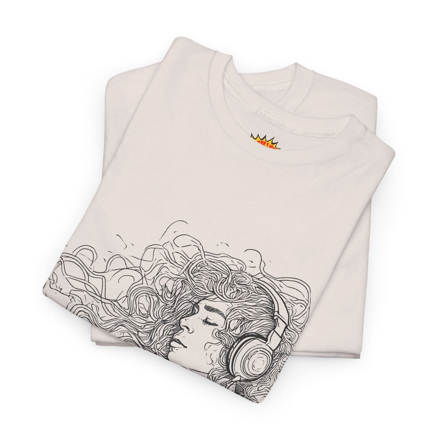Line Drawing Portrait Graphic Musical Art Tee Shirt *Multiple Colors*