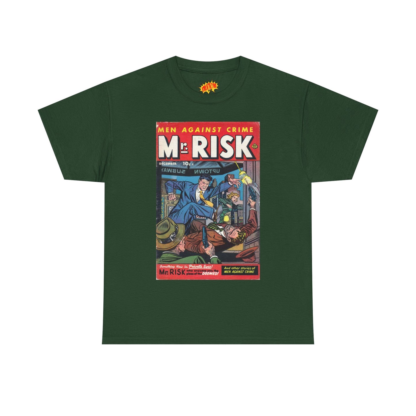 Mr. Risk December Comic Tee Shirt *Multiple Colors*