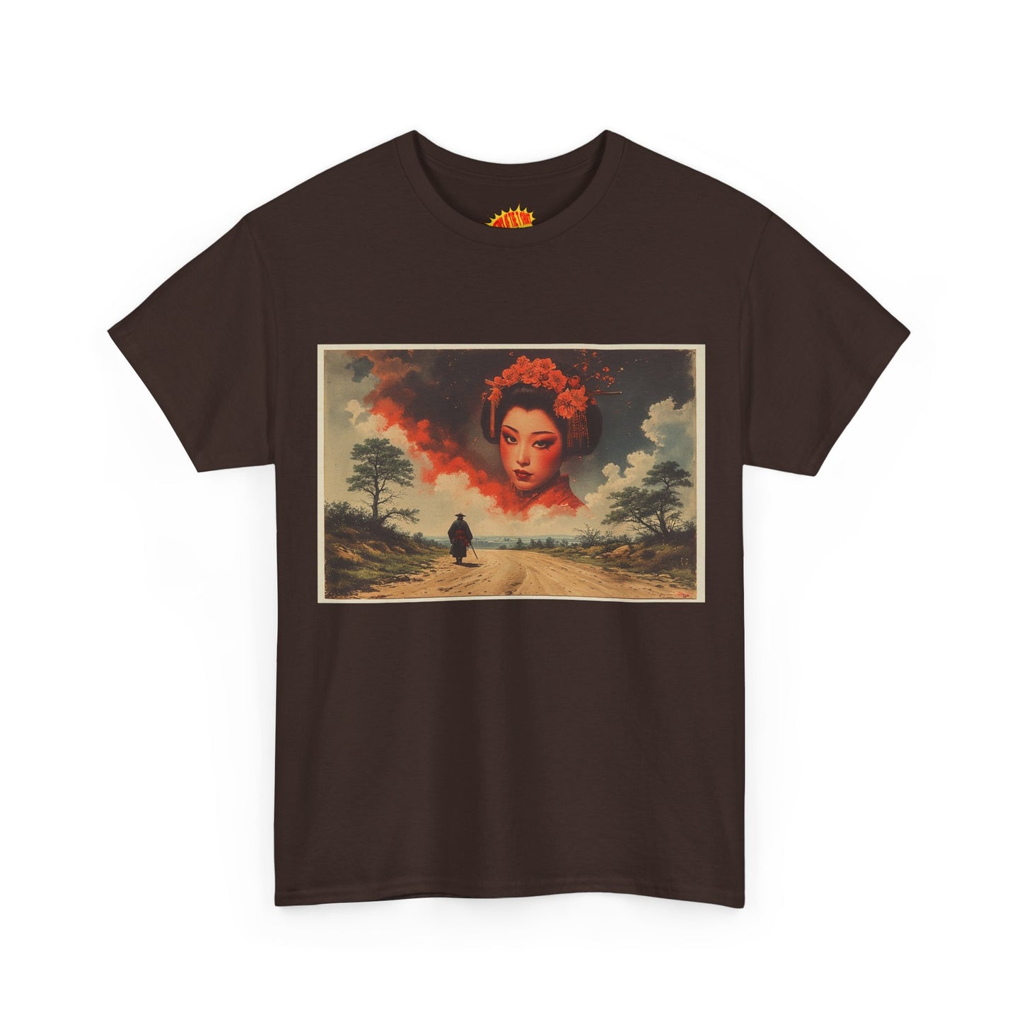 Samurai w/Cloud Geisha Woman T-Shirt *Multiple Colors*
