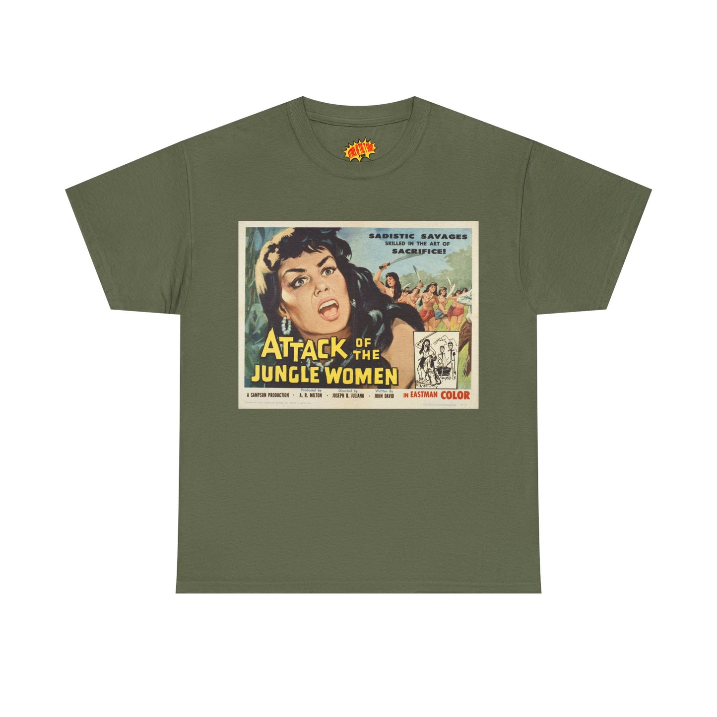 Attack of the Jungle Women Movie Poster T-Shirt *Multiple Colors*