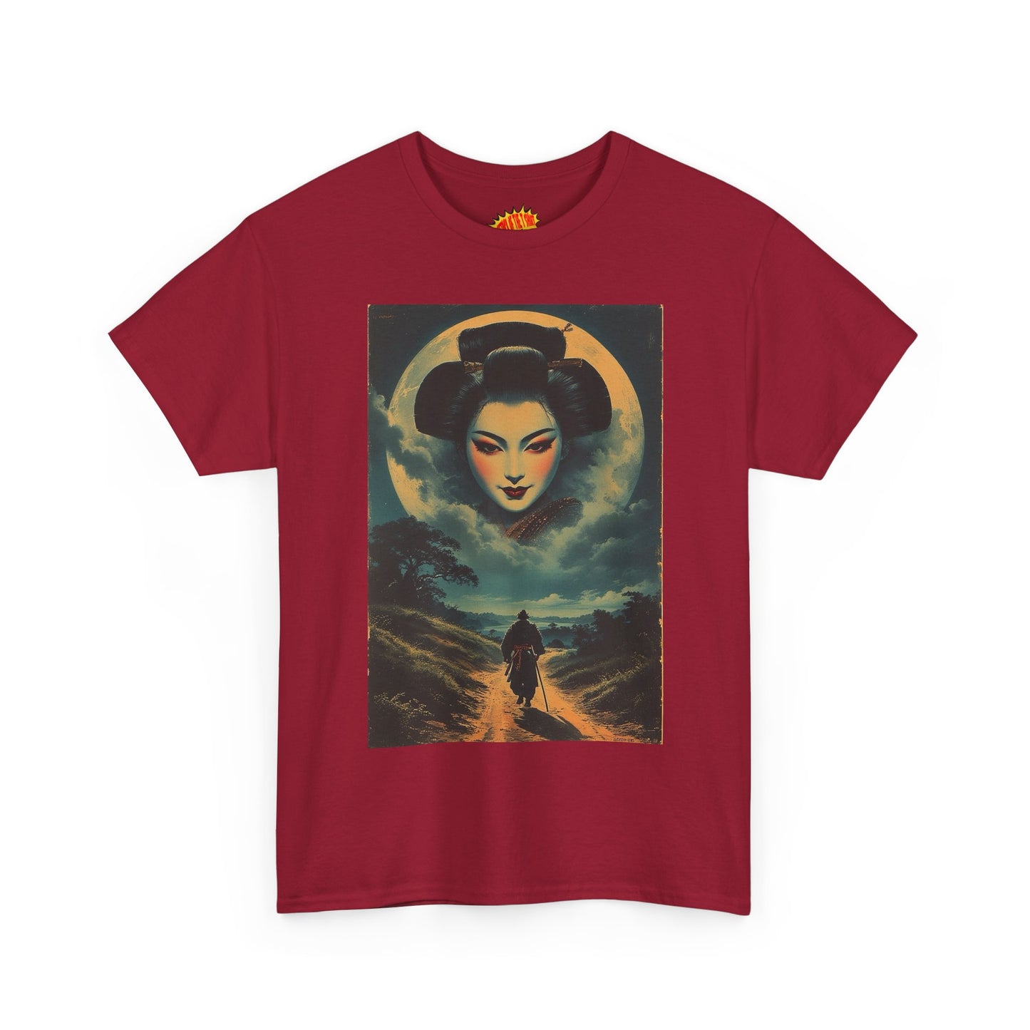 Walking Samurai w/Geisha Moon T-Shirt *Multiple Colors*