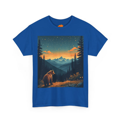 Mountain Bear Sunrise Scene T-Shirt