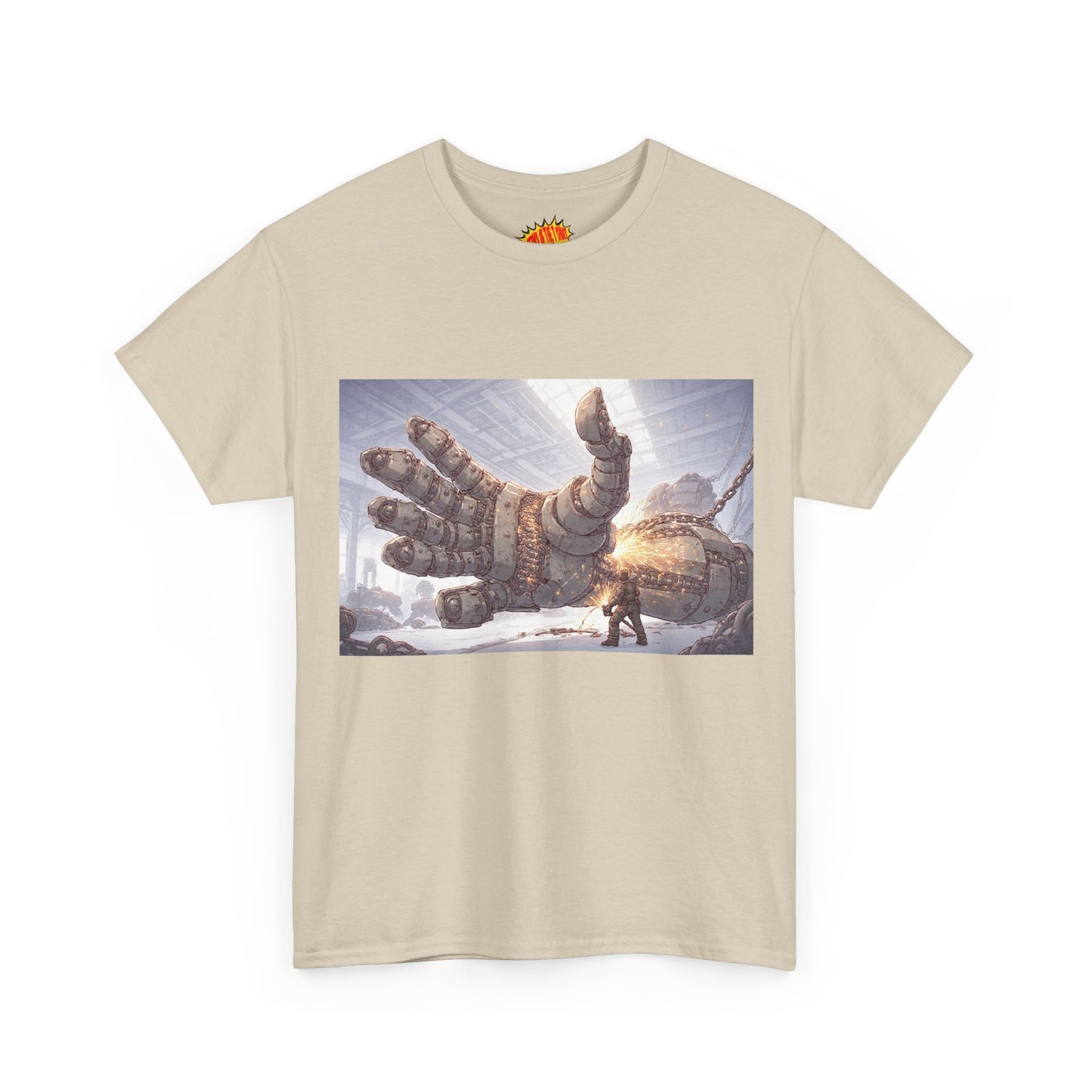 Anime Factory Welder w/Mech Robot Hand T-Shirt *Multiple Colors*