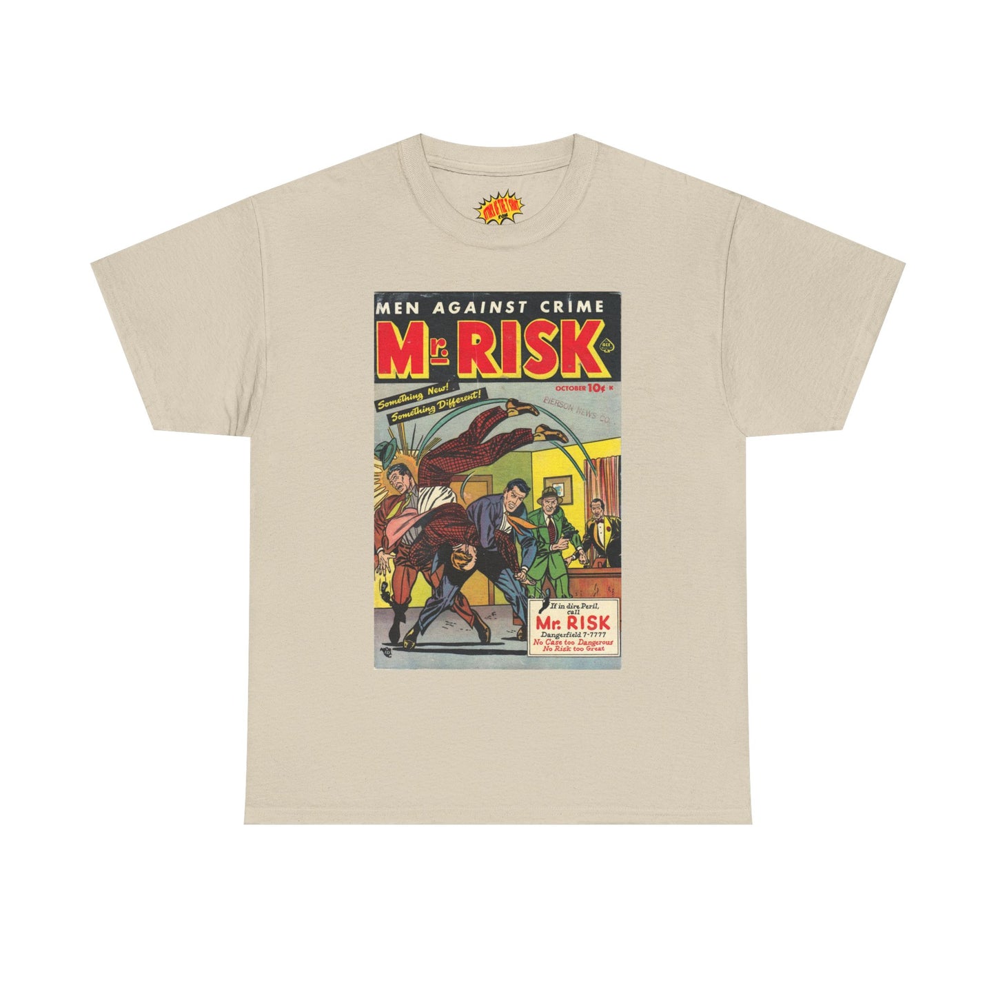 Mr. Risk October Comic Tee Shirt *Multiple Colors*