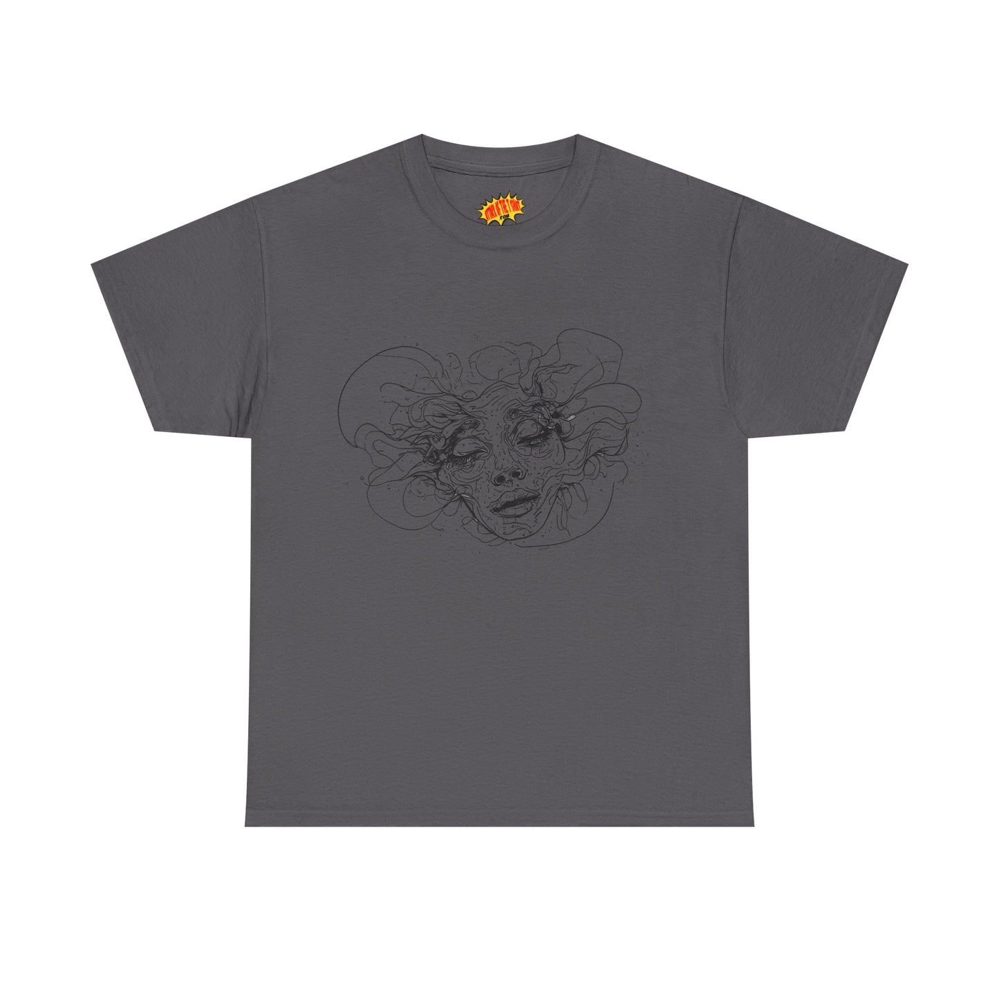 Abstract Face Line Drawing Graphic Art Tee Shirt *Multiple Colors*