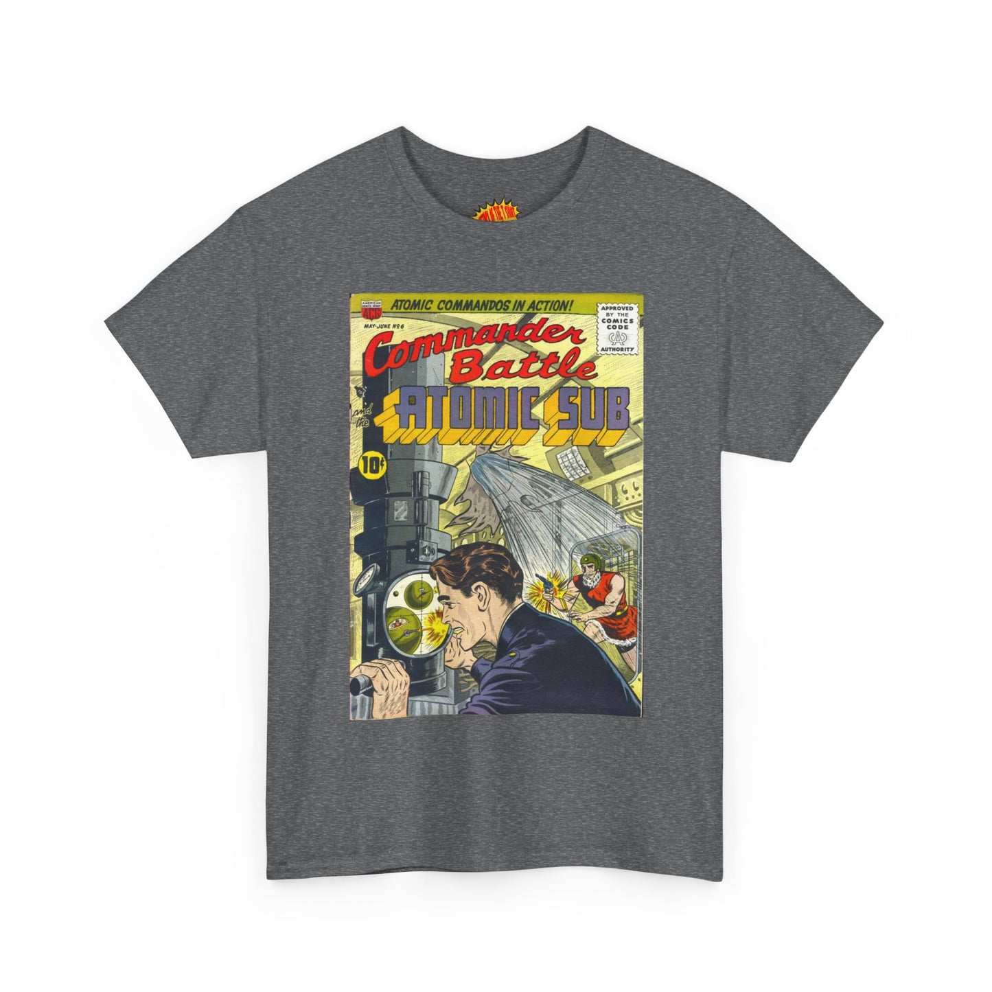 Commander Battle Atomic Sub No. 6 Comic Tee Shirt *Multiple Colors*