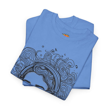 Line Drawing Portrait Graphic Music Art Tee Shirt