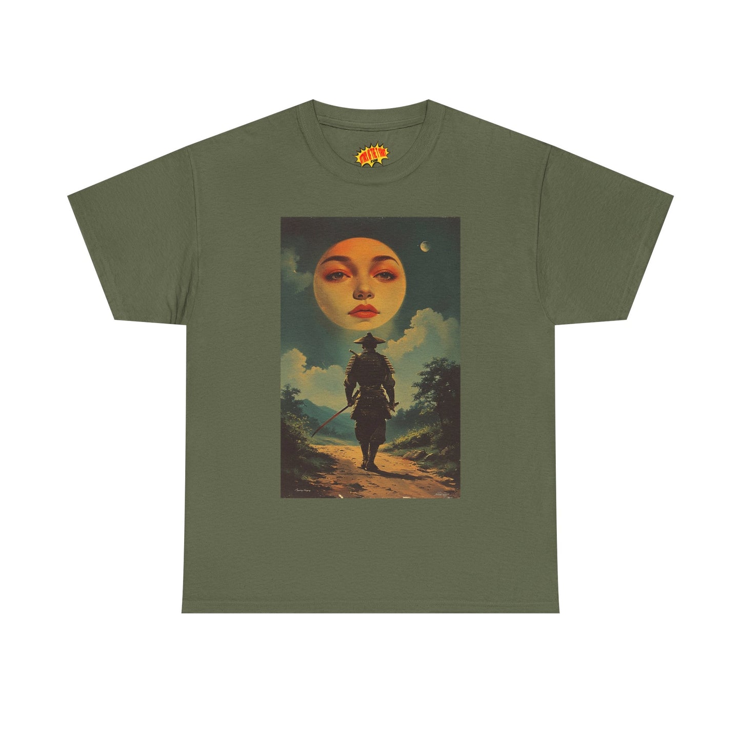Walking Samurai w/Blood Moon Face T-Shirt *Multiple Colors*