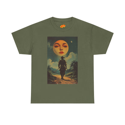 Walking Samurai w/Blood Moon Face T-Shirt