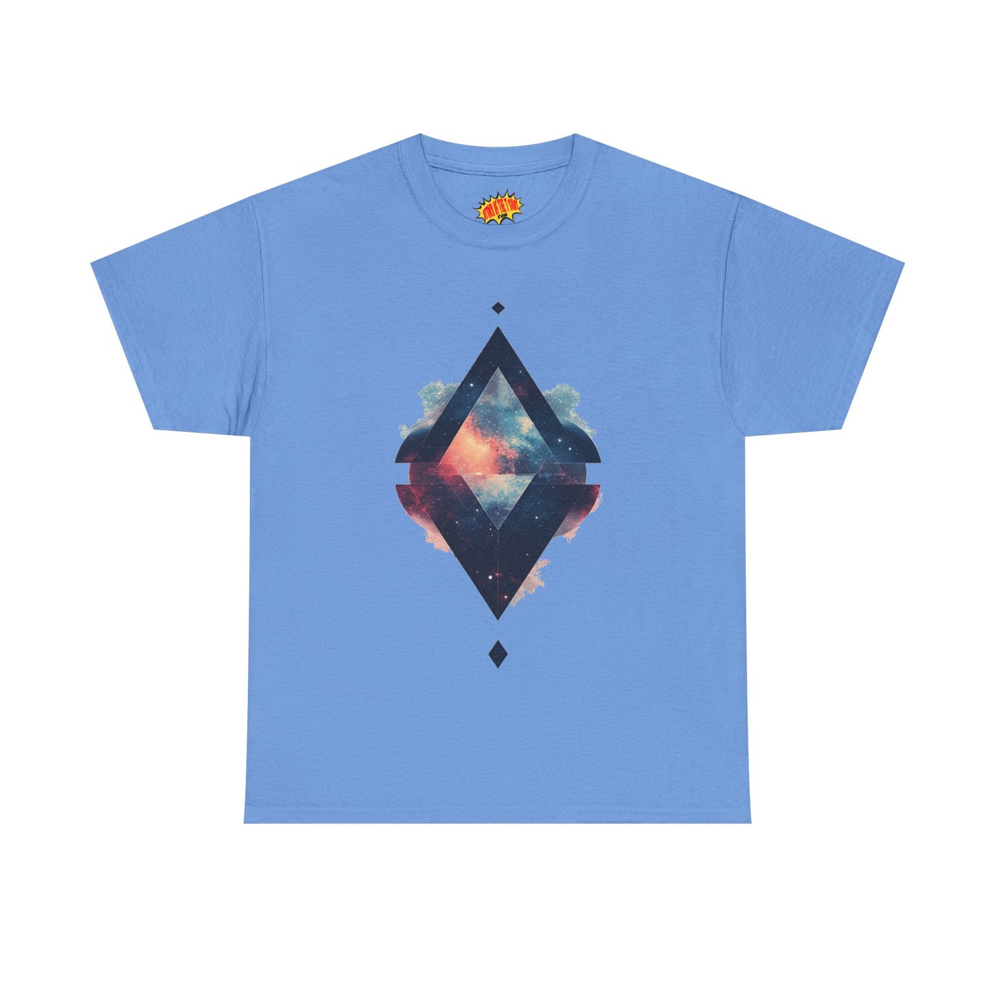 Split Diamond Shape Nebula Graphic Space Art Tee Shirt *Multiple Colors*