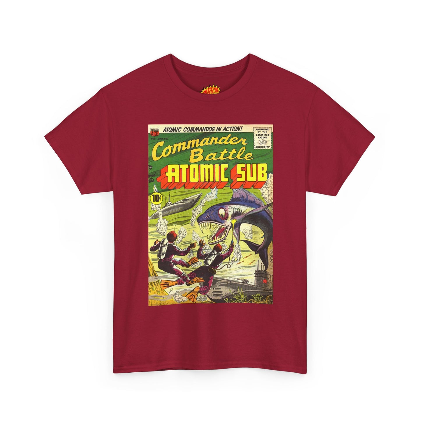 Commander Battle Atomic Sub Comic No. 5 Tee Shirt *Multiple Colors*