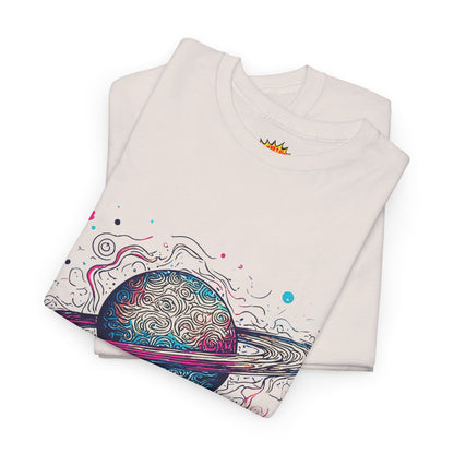 Ringed Planet Space Art Graphic Tee Shirt