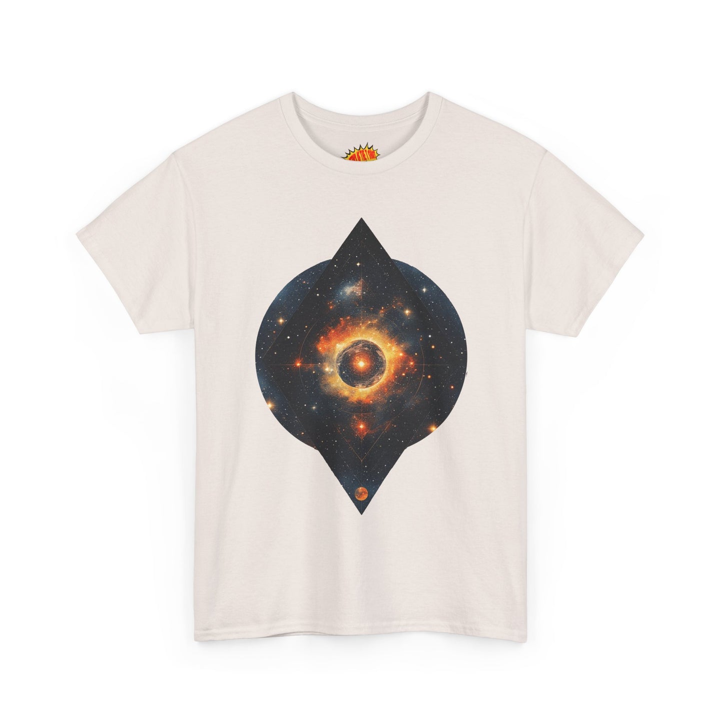 Rounded Diamond Shape Nebula Graphic Space Art Tee Shirt *Multiple Colors*