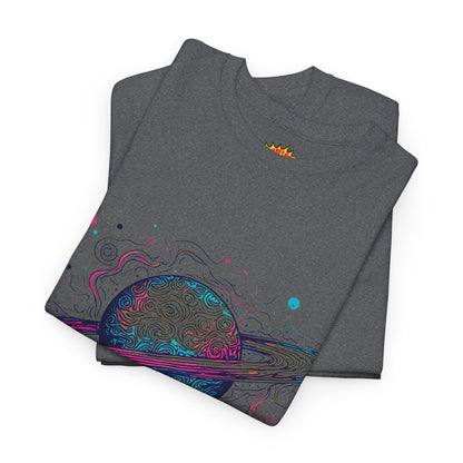 Ringed Planet Space Art Graphic Tee Shirt