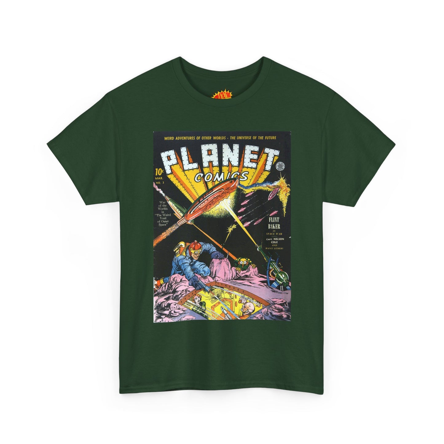 Planet Comics #3 - Heavy Cotton Tee *Dark Colors*