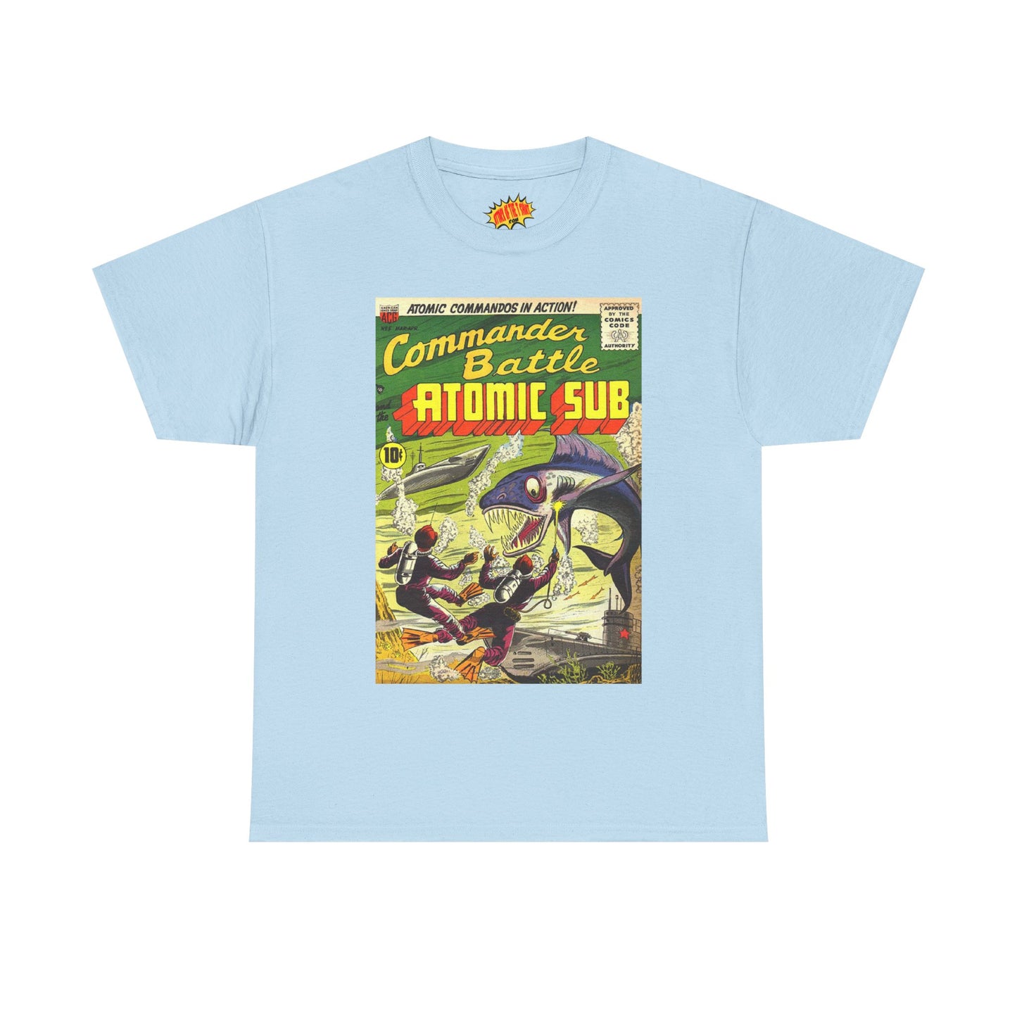 Commander Battle Atomic Sub Comic No. 5 Tee Shirt *Multiple Colors*
