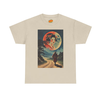 Walking Samurai w/Full Moon Woman T-Shirt