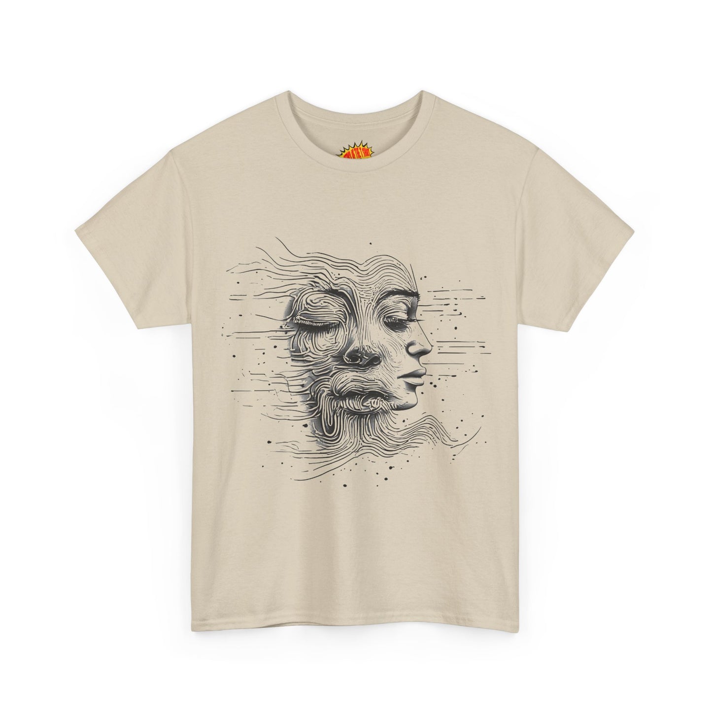 Line Drawing Graphic Art Faces Tee Shirt *Multiple Colors*
