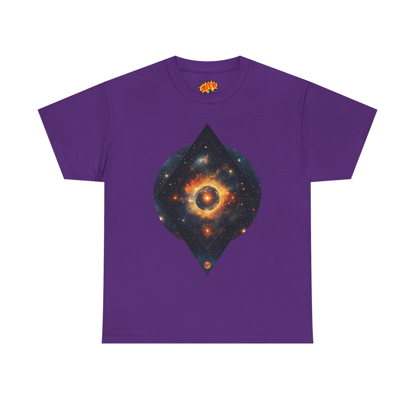 Rounded Diamond Shape Nebula Graphic Space Art Tee Shirt *Multiple Colors*