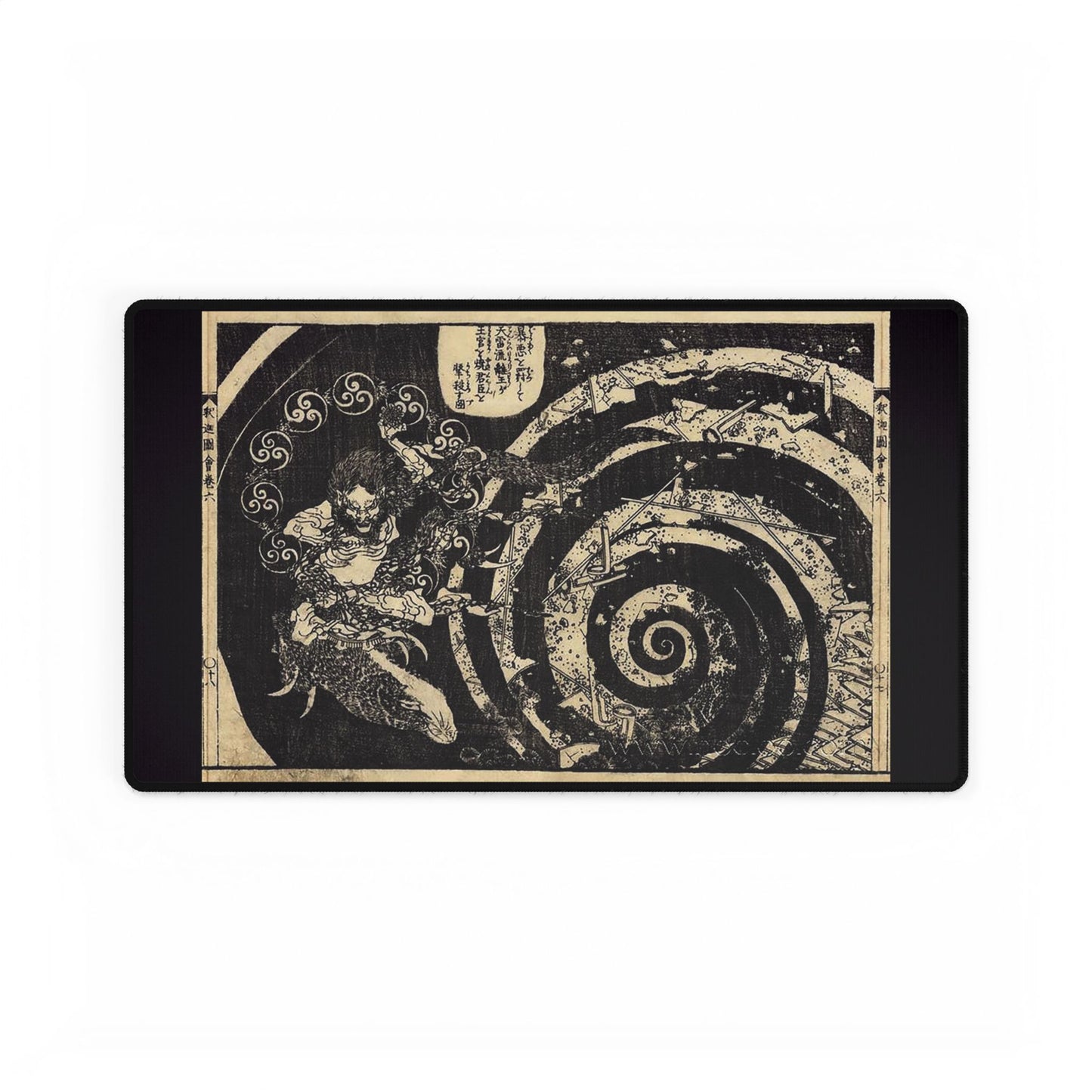 Destruction by Hokusai Desk Mat/Mousepad