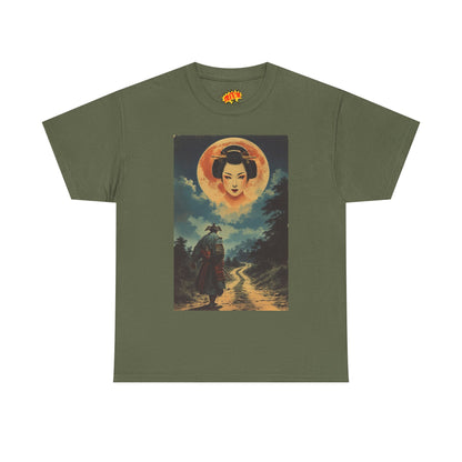 Samurai w/Blood Moon Woman T-Shirt