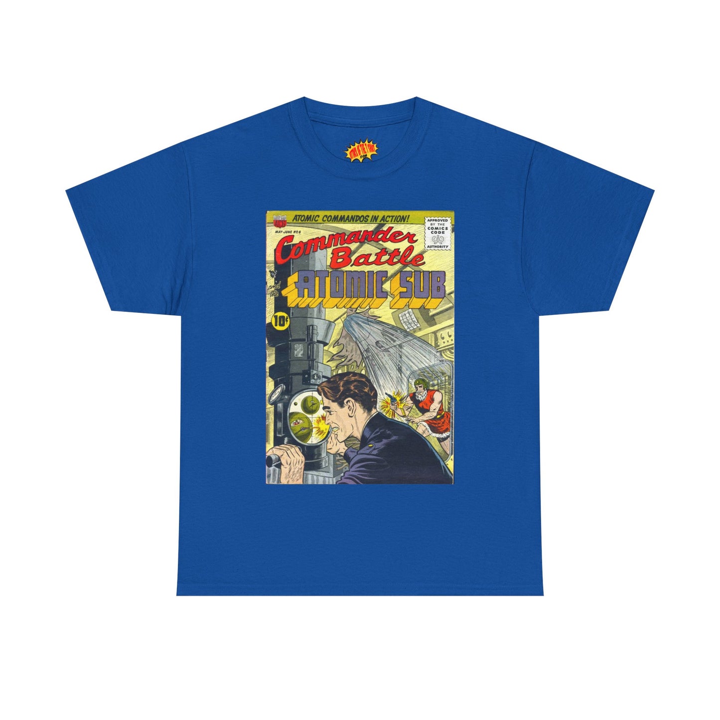 Commander Battle Atomic Sub No. 6 Comic Tee Shirt *Multiple Colors*