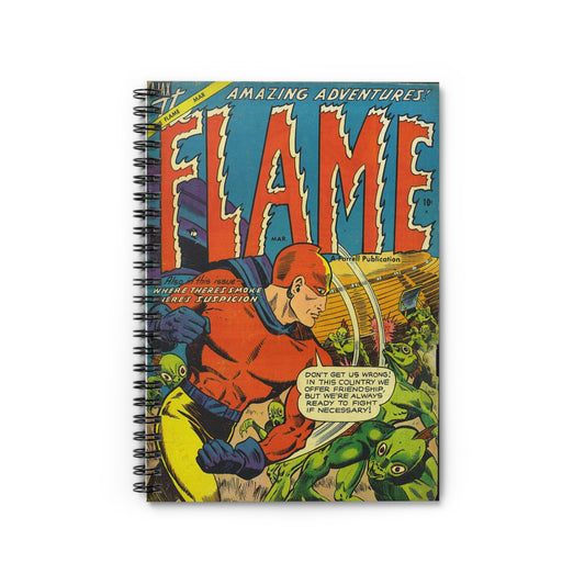 The Flame March Comic Cover Notebook