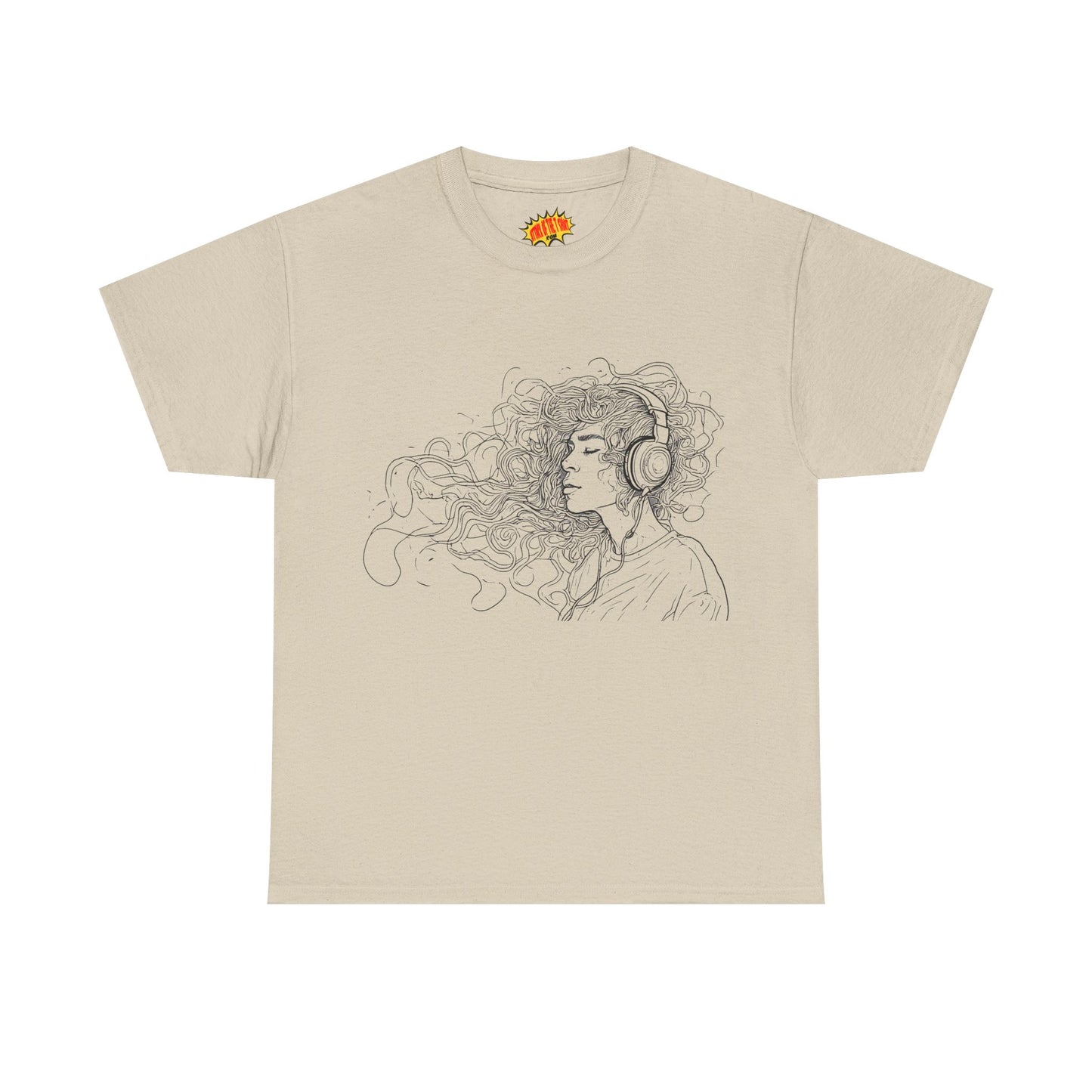 Line Drawing Portrait Graphic Musical Art Tee Shirt *Multiple Colors*