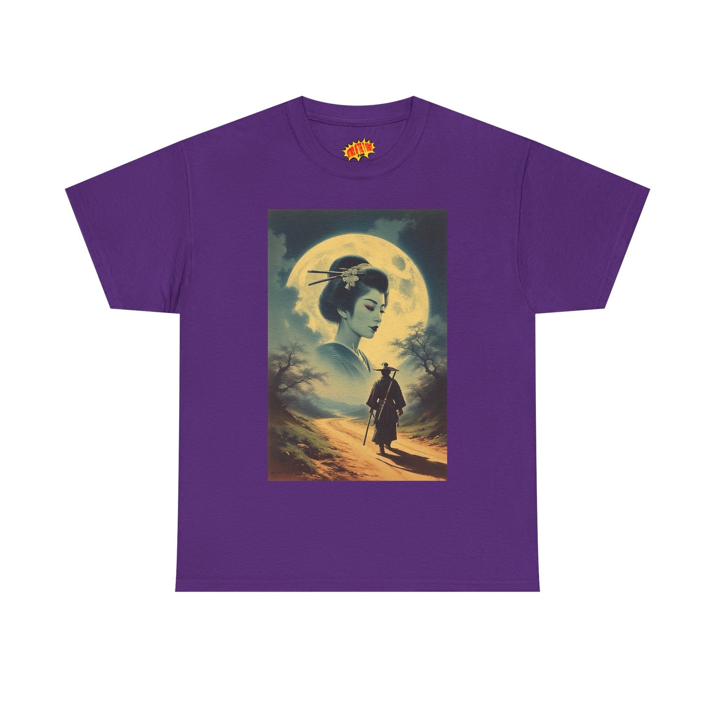 Walking Samurai w/Full Moon Woman T-Shirt *Multiple Colors*