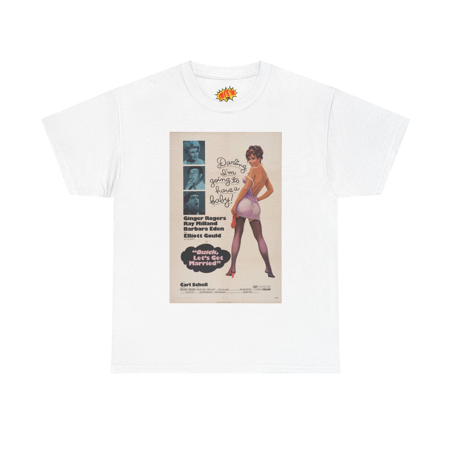 Quick, Let's Get Married Movie Poster T-Shirt *Multiple Colors*