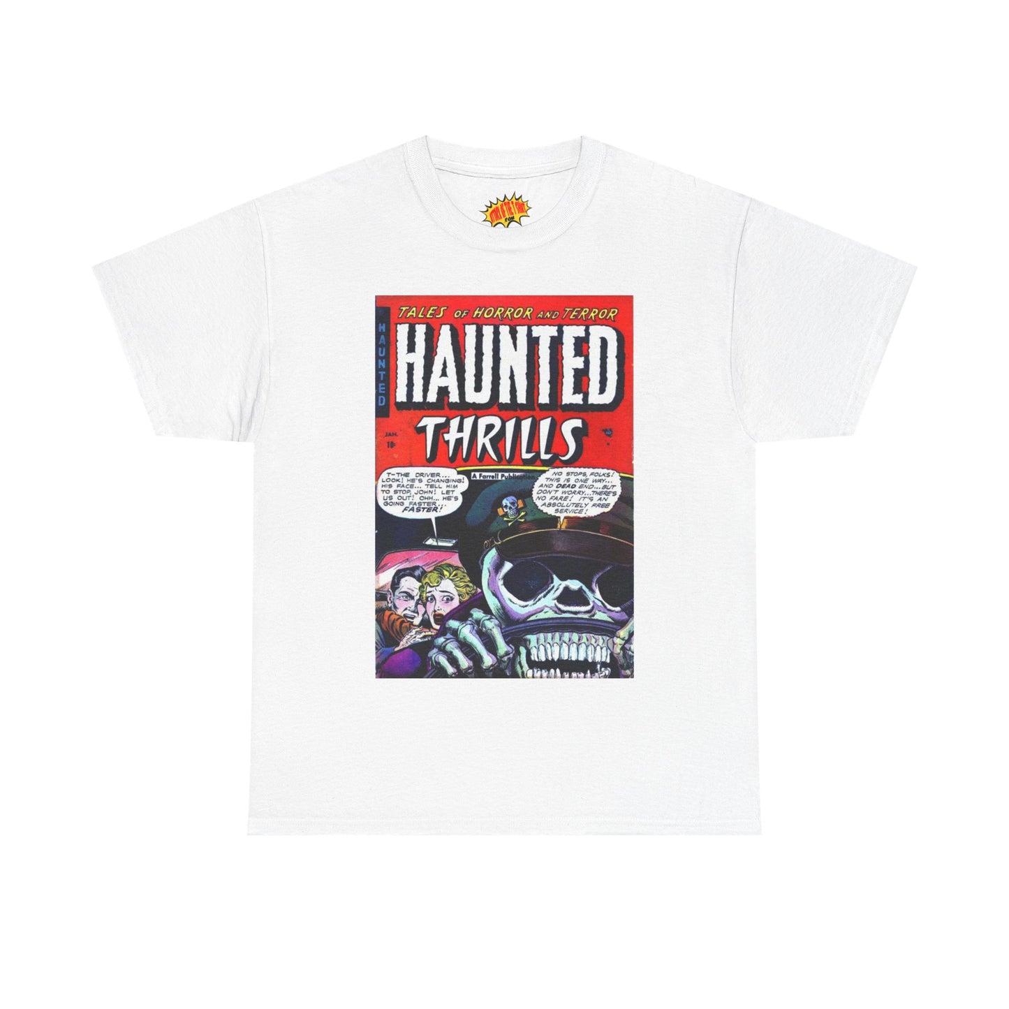 Haunted Thrills January Comic Tee Shirt *Multiple Colors*