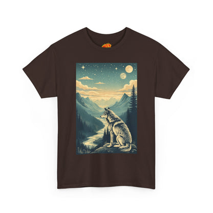 Mountain Wolf Scene T-Shirt