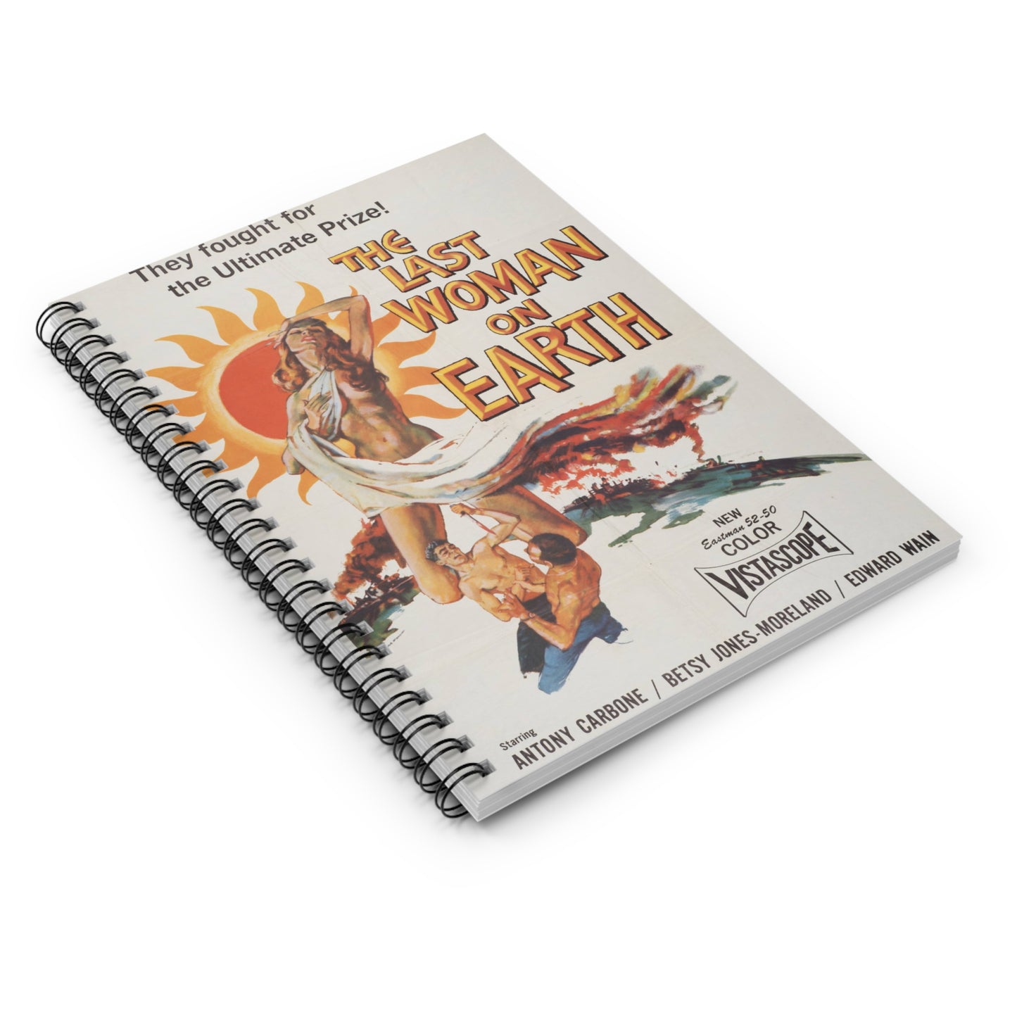 The Last Woman on Earth - Vintage Movie Poster Notebook