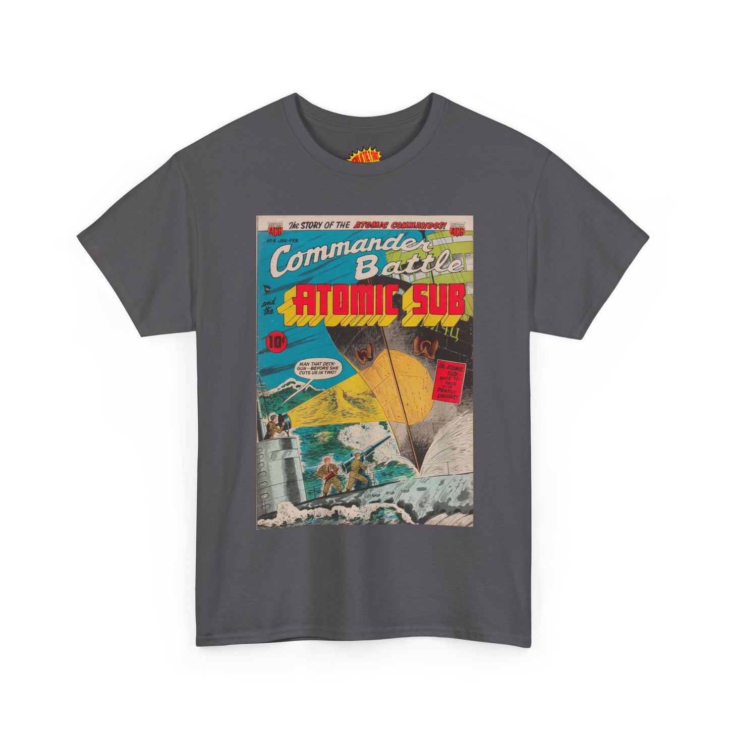 Commander Battle Atomic Sub No. 4 Comic Tee Shirt *Multiple Colors*