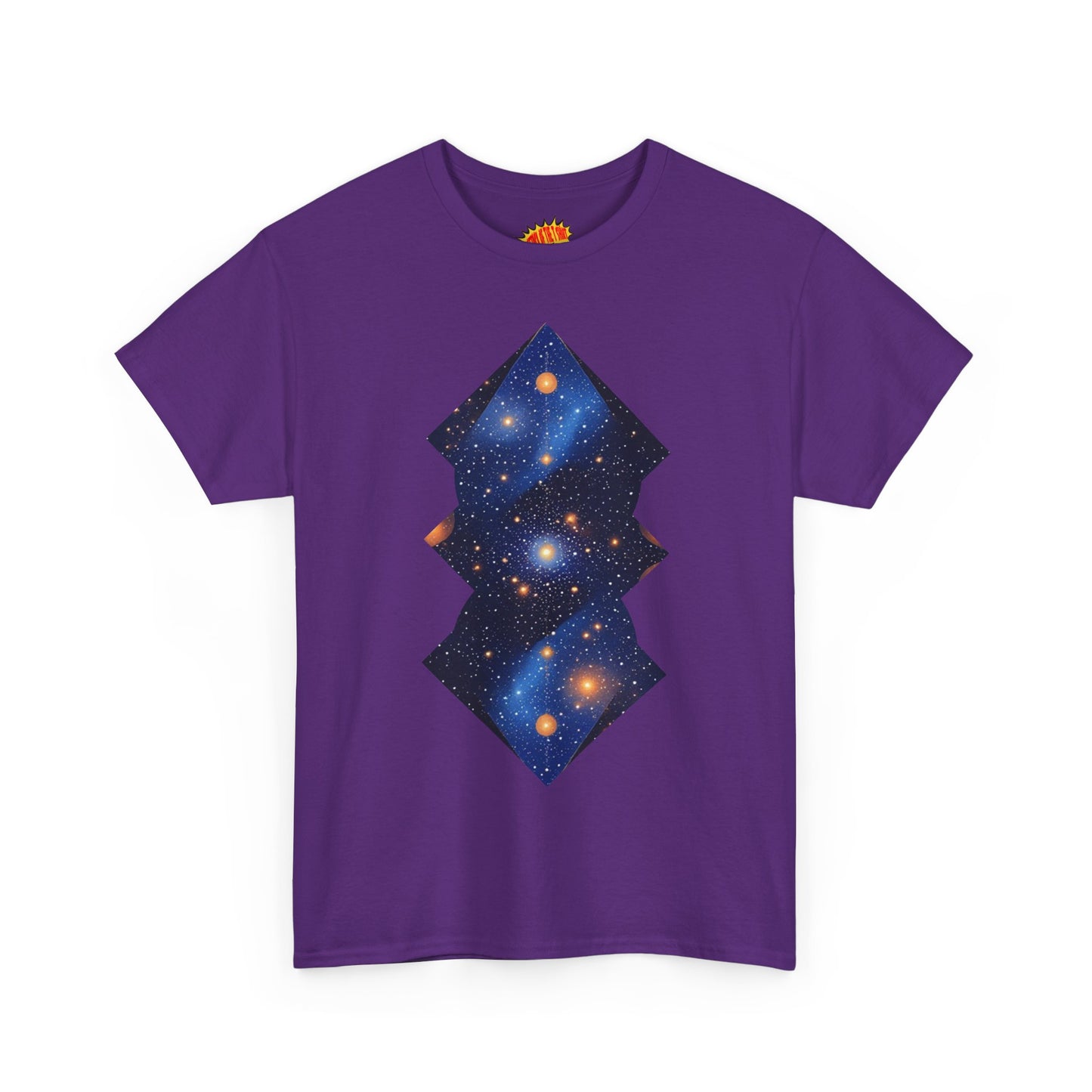 Geometric Shaped Galaxy Graphic Space Art Tee Shirt *Multiple Colors*