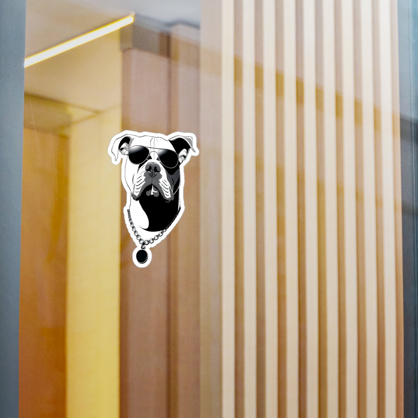 Dog with Sunglasses Durable Vinyl Decal Sticker