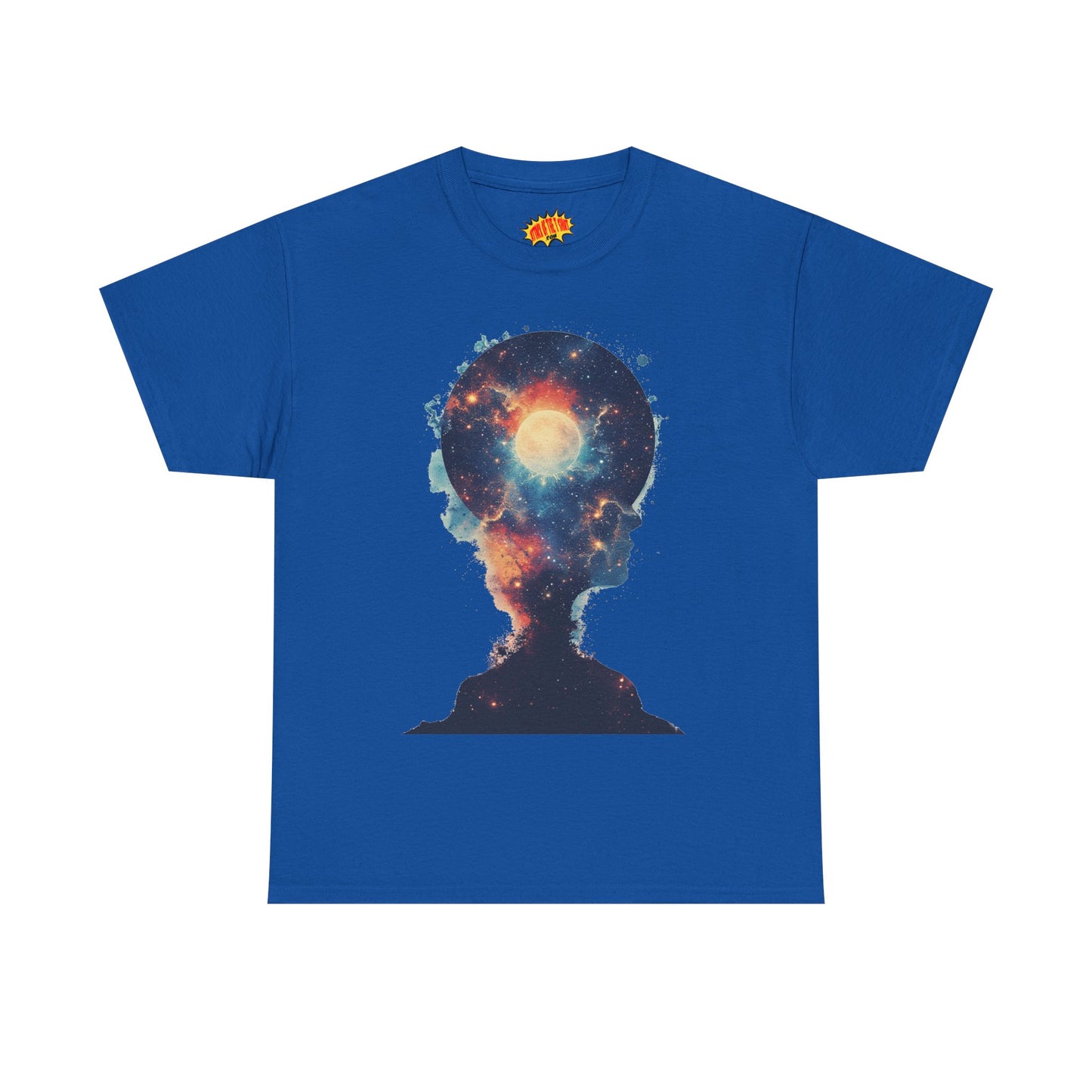Abstract Galaxy Nebula Art w/Face Graphic Tee Shirt *Multiple Colors*
